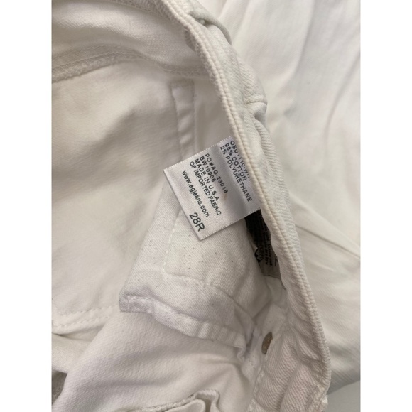 The Stilt Cigarette Leg Skinny Jeans White Sz 28R - Picture 7 of 7